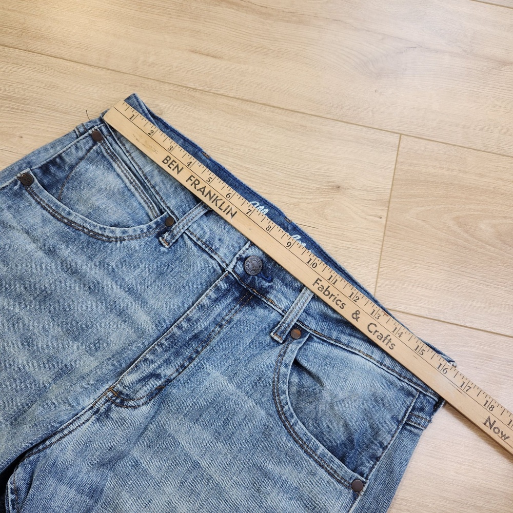 Wrangler Retro Slim Boot Jeans Mens 32x34 Blue Med Wash Denim Stretch Western - Picture 5 of 9